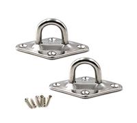 M10 Gancio per soffitto con gancio per occhio 304 gancio per montaggio a parete in acciaio inox resistente per appendere un pacchetto di 2 (viti incluse)