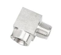 M10-M22 1/8" 1/4" 3/8" 1/2" 3/4" 1" Maschio Femmina Gomito Raccordo for Tubo in Acciaio Inox Blocco Splitter(Female To Female,BSP_1/4")