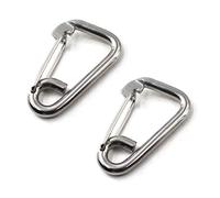 M10 moschettone a Molla in Acciaio Inox 304 per Arrampicata, Escursionismo (2 pezzi)