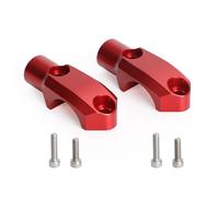 M10 Specchietti Morsetto Cilindro Maestro Rosso para 22mm Manubrio para Honda