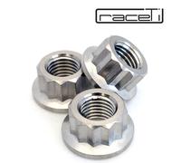 M10 X 1.0 Titanio Bi Esagonale Flangia Dado 12 Point Ti Pignone gr5 1 2 4 6 8 10