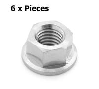 M10 X 1.0 Titanio Hex Rondella Flangia Dado Ti gr5 1 2 4 6 8 10 Confezione Vita