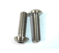 M10 X 1.25 25mm Bottone Testa Titanio Ti GR5 Gara Spec Bulloni Passo Fine