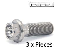 M10 X 30mm x 1.5 Titanio Hex Flangia Forato Bullone Ti Vite 30 Gara Lockwire