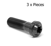 M10 X 35 Vite Torx T45 In Titanio A Basso Profilo X 1,25 Gr5 Ti Ceramica Nera