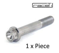 M10 X 65mm x 1.5 Titanio Hex Flangia Forato Bullone Ti Vite 65 Gara Lockwire