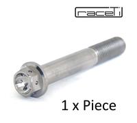 M10 X 70mm x 1.5 Titanio Hex Flangia Forato Bullone Ti Vite 70 Gara Lockwire