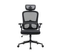 Sedia da ufficio ergonomica SIHOO M102C - Supporto lombare, braccioli ribaltabili, seduta ampia - Nero - Nouvo