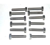 M10X1.25x50 Completo Filettato Esagono Vite di Bloccaggio Set Bulloni din 961 Ti