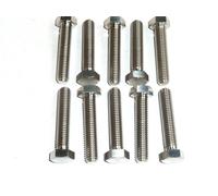 M10X1.25X50 VITE A TESTA ESAGONALE COMPLETA SET SCREW BOLT DIN 961 Ti GR5 RACE
