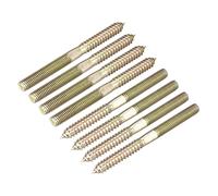 M10x120mm Gancio Bulloni,8pz Doppia Filettata Filettata Perno Viti per Legno