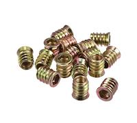 M10x20mm Filettata Inserti per Legno Esagonale Bussola Avvitata Dado 16pz