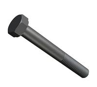 M10x30 Bulloni a testa esagonale, viti nere in acciaio ad alta resistenza adatte per costruzioni metalliche, automobili, macchinari, acciaio HT Classe 10.9 DIN933 10mm x 30mm (5 pezzi)