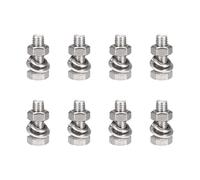 M10x30mm Esagonale Testa Viti Bulloni,Dadi,Piatti & Blocco Rondelle Kit 8 Set