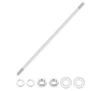 M10x350mm Barra filettata doppia, 2pz, 304 acciaio, con dado e rondella