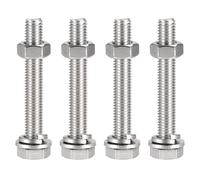 M10x70mm Esagonale Testa Viti Bulloni,Dadi,Piatti & Blocco Rondelle Kit, 4 Set