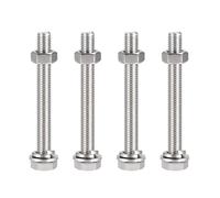 M10x90mm Esagonale Testa Viti Bulloni,Dadi,Piatti & Blocco Rondelle Kit, 4 Set