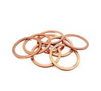 M11 Diametro interno della guarnizione della rondella piatta Diametro 11 mm Anello di tenuta T3 Rosso,11x18x0.5 (50pcs)