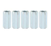 M12 * 40 Dado esagonale lungo, Parti di fissaggio Dadi Dado di accoppiamento lungo asta Filettature di fissaggio Dado di collegamento in acciaio al carbonio zincato 5 pezzi(17mm)