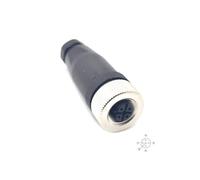 M12 5 Poli B Code Femmina Connettore, Connettore Circolare a 5 Pin Montaggio sul Campo IP67 Impermeabile B Codificati Diritto Vite Giunto Non Schermato per l'automazione Industriale 125V 4A