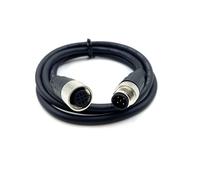 M12 5 Poli Maschio a Femmina Connettore Cavo, IP67 Impermeabile A Codificati Diritto Vite Giunto Sensore di Aviazione Cavo Elettrico del PVC per l'automazione Industriale 125V 4A AC/DC (1meter)