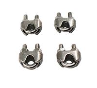 M12 confezione da 4 morsetti per cavi in acciaio inox, diverse misure disponibili