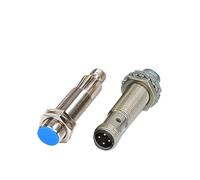 M12 Plug-in Proximity Sensor Metal Inductive Approach Switch With 4 Cores Air Plug Detect Distance 2mm 4mm PNP/NPN NO NC(Distance 2mm,NC,DC 2 Wires)