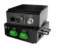 M12 + RJ-45 PoE Ethernet Booster LAN Extender | Master alimentato PoE o opzione 48V DC | Coassiale/Uplink a 2 fili fino a 500 m PoE o 800 m | Montaggio su guida DIN | Star/Daisy-Chain/Point-to-Point