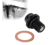 M12 x 1.5 Tappo di scarico dell'olio magnetico per olio moto motociclista di drenaggio per nido di gullino con rondella di schiacciamento per XR650L CR125 CR250 CR500 CR125R CR250R CRF250L XR250 Nero