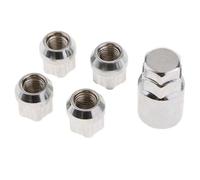 M12X1.5 Antifurto Per Ruote Dadi 0.87" + Chiave 1.73"