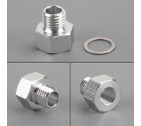 M12X1.5Mm To 1/8 Npt Gm Ls Engine Oil Pressure Sensor Adapter Aluminun IT Y0