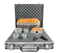 M14 Punta Al Diamante Set IN Valigia Alluminio Incl. 10 Metallo Dischi Wms 115mm