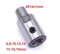 M14x1mm M14 Inserto Filettato Mandrino Albero Motore FAI DA TE Tornio di Legno Taglierina Paletta Misura for Mandrino K01-50 K02-50 K01-65 K02-65 (Color : 19mm)