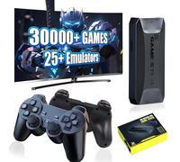 M16 Console di gioco retrò Game Stick 4K, 30000/20000+ Giochi,25 emulatori,Anti-shake Console di gioco portatile con Controller Wireless,Battaglia a 4 giocatori,Plug and Play Console Portatile (128G)