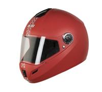M16 Dashing Rosso Completo Viso Casco Tinta Unita Visiera L Misura 600mm S2u
