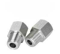 M16 Female To Male M8 1014 1/8" 1/4" BSP NPT Hex Reducer Bushing 304 Stainless Adapter Fitting High Pressure for Pressure Gauge,Female to Male M16x1.5 Female,M14x1.5 Male