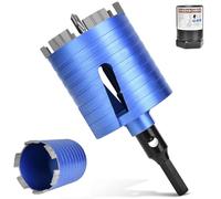 M16 - Punta diamantata Turbo 82 mm con corona a 6 punti, 6 segmenti diamantati, lunghezza utile 70 mm, punta a corona per muratura, arenaria calcarea, mattoni, intonaco, ecc.