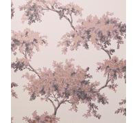 M1670_Corona Oro Rosa Albero Elegante Rosa Grigio Crema Fine Decor Carta da