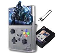 M18 Console Di Gioco Portatile Retrò 4,3 Pollici Console Di Gioco Portatile R43 Prowith 4000mAh Ricaricabile Grande Batteria, Con 30000 Giochi Lettore Di Videogiochi-Black||64G