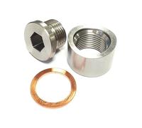 M18 X 1,5 Filettatura Dentellata Scarico Saldato Tappo Sensore O2 Tappo Acciaio Inox Ossigeno Montaggio Tappi Adattatore NOx Sensor