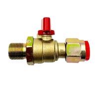 M18x1.5 Air Brake Shut-Off Valve - 150 PSI Solid Brass | Truck Front Wheel