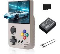 M19 Retro Handheld Game Console 30000 Classic Games in 1, 4K Portable 3.5” Ips Screen Video Gaming Player 3000mAh Rechargeable Support TV Connection, Instant Archive, Collectible Gmes (gray)
