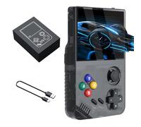 M19 Retro Handheld Game Console 30000 Classic Games in 1, 4K Portable 3.5” Ips Screen Video Gaming Player 3000mAh Rechargeable Support TV Connection, Instant Archive, Collectible Gmes (black256g)
