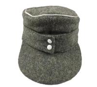 M1943 Cappello di lana della Seconda Guerra Mondiale Ufficiale Tedesco Montagna Cappello di Lana Uomo Inverno Outdoor Caldo Cappello D-Day Cap WW2, Verde, 7.75