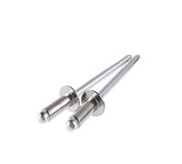 M2.4 M3 M3.2 M4 M4.8 M5 304 Rivetti ciechi Rivetti semi-acciaio interamente in acciaio for progetti automobilistici e fai da te domestici Rivetto a testa tonda(M3x8mm 50PCS)