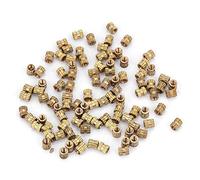 M2.5 Filetto in ottone zigrinato Inserto filettato Inserto di dadi Kit di assortimento(M2.5 * 4 * 3.5（100pcs）)