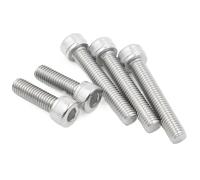 M2.5 Lunghezza 3-60mm Bullone a esagono incassato Vite Vis Bulloni inossidabili Viti esagonali Acciaio inossidabile DIN912(M2.5-50 (280Pcs))