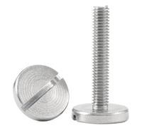 M2.5 M2 M3 M4 M5 M6 Vite a testa piatta extra large con intaglio a una parola Bullone a testa tonda piatta in acciaio inossidabile, 2 pezzi, M5x16mm