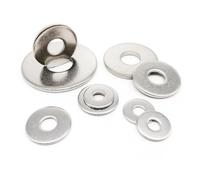 M2.5 M3 M3.5 M4 M5 M6 M8 M10 M12 M14 M16 GB96 A2-70 304 Acciaio inossidabile di grandi dimensioni Rondella piatta più larga Guarnizione semplice(100pcs M2.5)