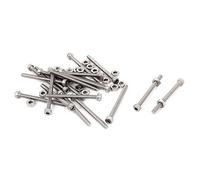m2.5 x 30 mm presa esagonale testa con zigrinatura tappo viti dadi bulloni set pezzi